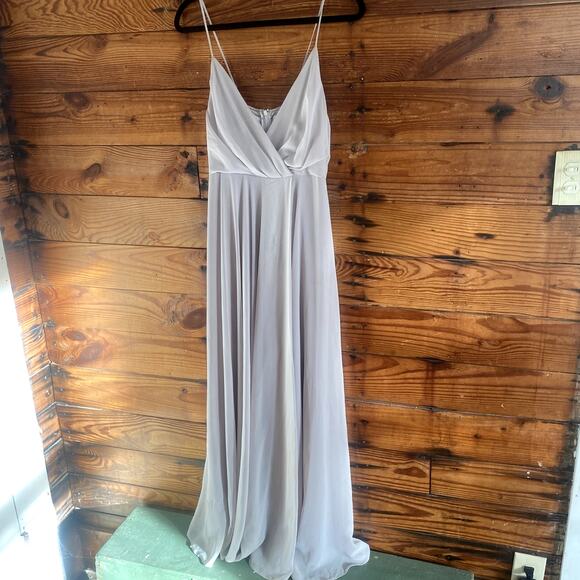 BHLDN Eva Dress in gray/ silver from Anthropologie size Small - Picture 1 of 5